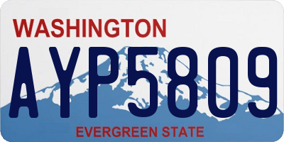 WA license plate AYP5809