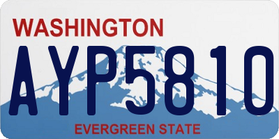 WA license plate AYP5810