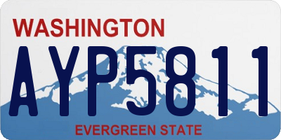 WA license plate AYP5811