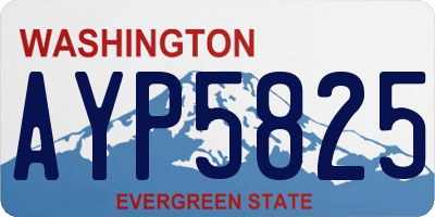 WA license plate AYP5825