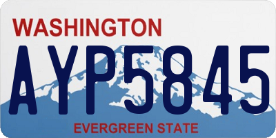 WA license plate AYP5845