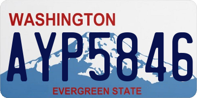 WA license plate AYP5846