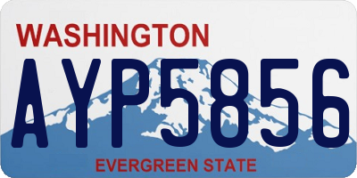 WA license plate AYP5856
