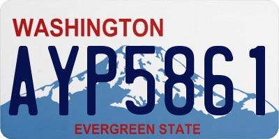 WA license plate AYP5861