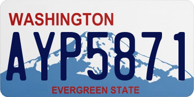 WA license plate AYP5871
