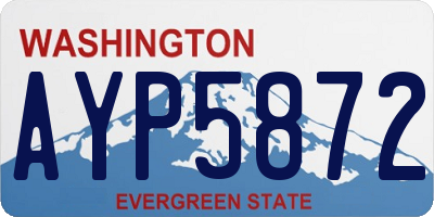 WA license plate AYP5872
