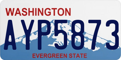 WA license plate AYP5873