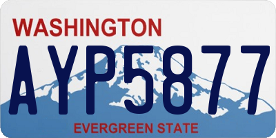 WA license plate AYP5877