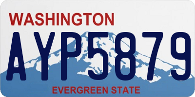 WA license plate AYP5879