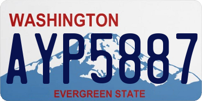 WA license plate AYP5887