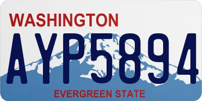 WA license plate AYP5894