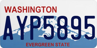 WA license plate AYP5895