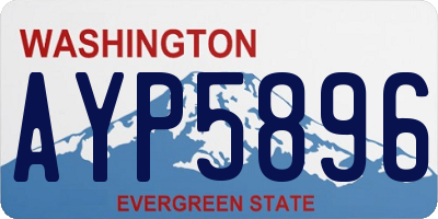 WA license plate AYP5896