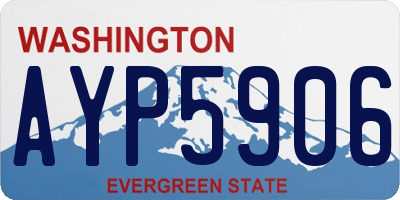 WA license plate AYP5906