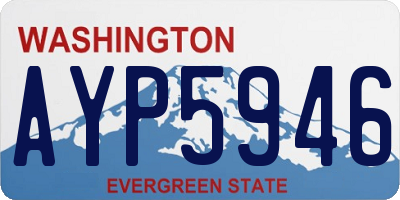 WA license plate AYP5946