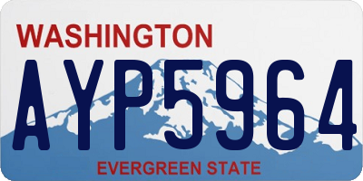 WA license plate AYP5964