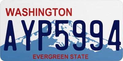 WA license plate AYP5994