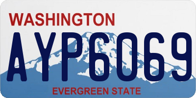 WA license plate AYP6069