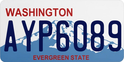 WA license plate AYP6089