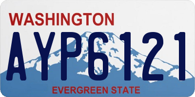 WA license plate AYP6121