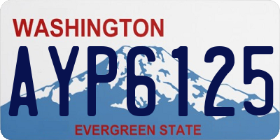 WA license plate AYP6125
