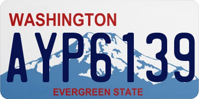 WA license plate AYP6139