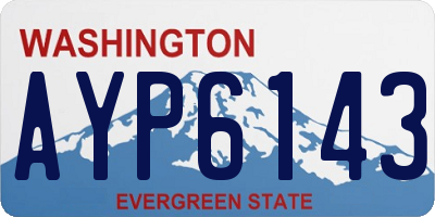 WA license plate AYP6143
