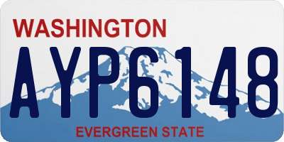 WA license plate AYP6148
