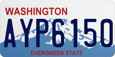 WA license plate AYP6150