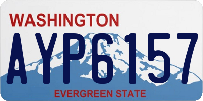 WA license plate AYP6157