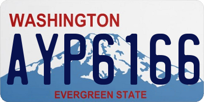 WA license plate AYP6166
