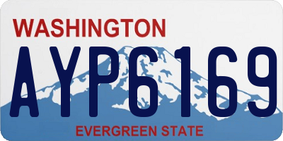 WA license plate AYP6169