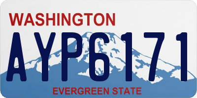 WA license plate AYP6171