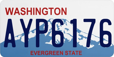 WA license plate AYP6176