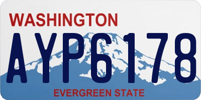 WA license plate AYP6178