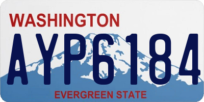 WA license plate AYP6184