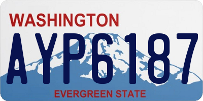 WA license plate AYP6187