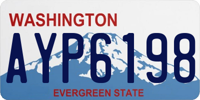 WA license plate AYP6198