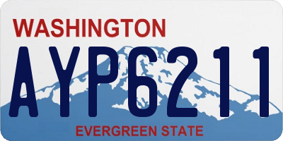 WA license plate AYP6211