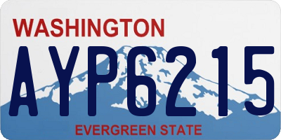 WA license plate AYP6215