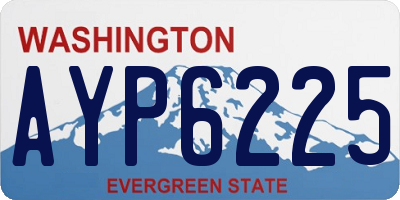 WA license plate AYP6225
