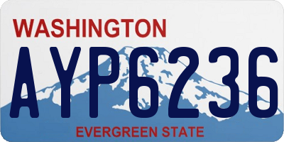 WA license plate AYP6236