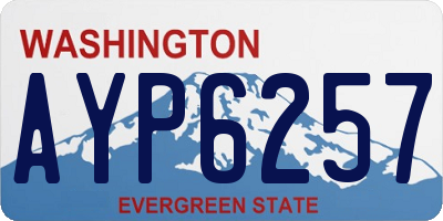 WA license plate AYP6257