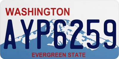 WA license plate AYP6259