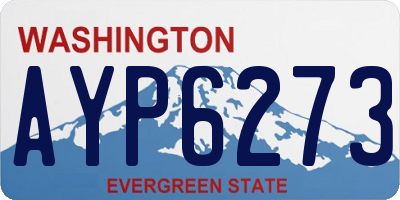 WA license plate AYP6273