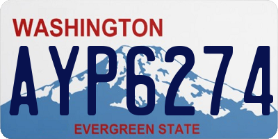WA license plate AYP6274