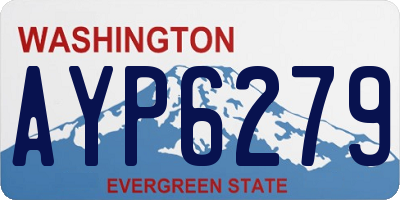 WA license plate AYP6279