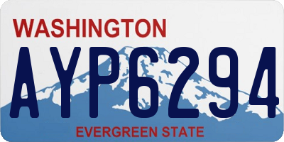 WA license plate AYP6294