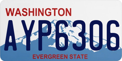 WA license plate AYP6306