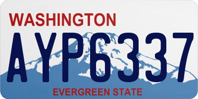 WA license plate AYP6337